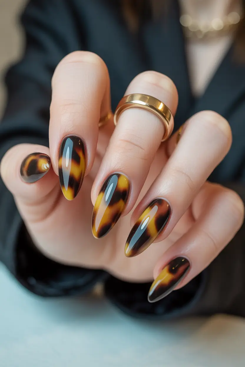 winter-nails-ideas-Tortoiseshell-Glow