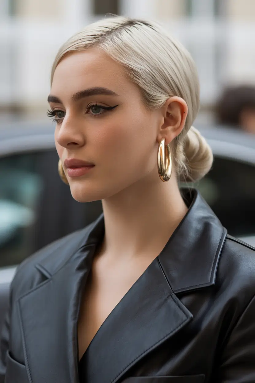 winter formal hairstyles Low Sculpted Bun with a Polished Edge
