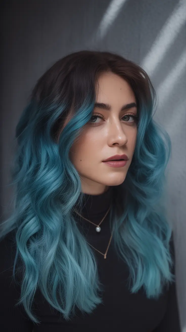 winter hair colors for brunettes Ocean Wave Balayage