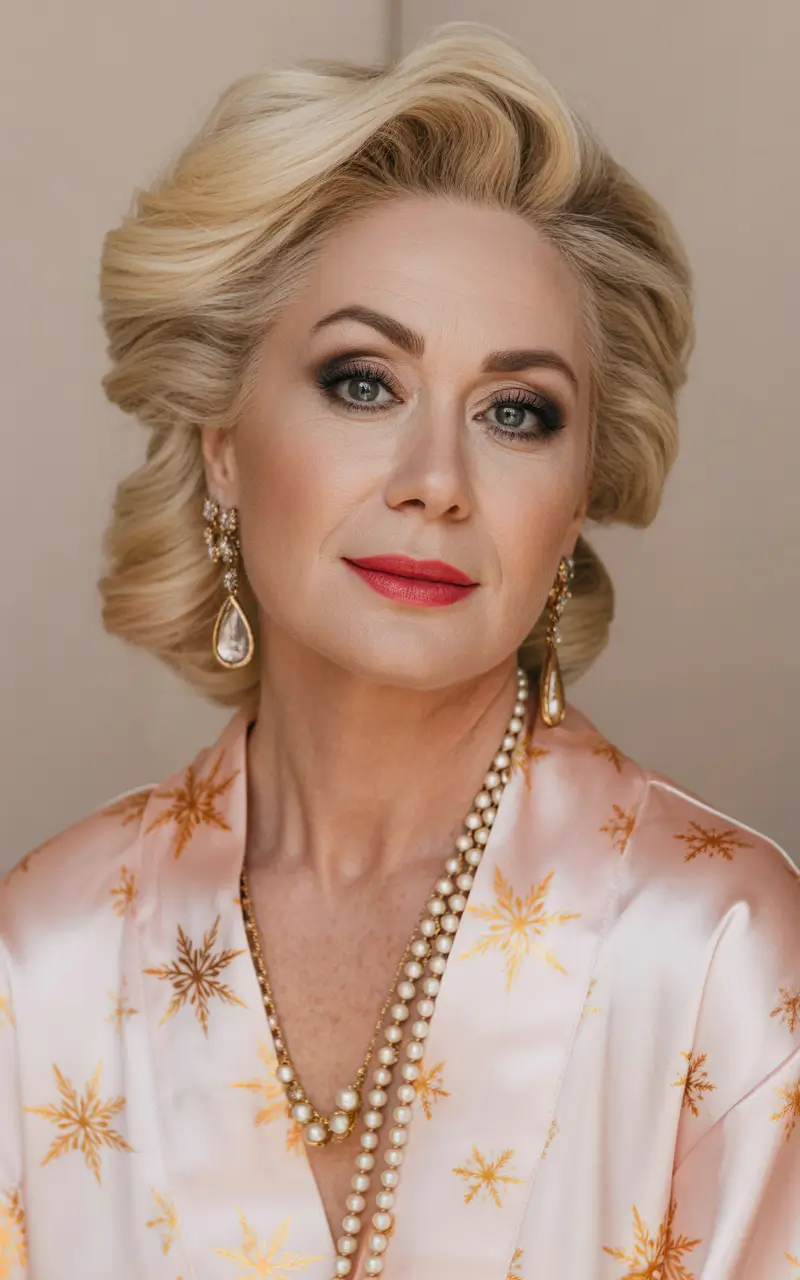 Golden Holiday Glam Waves 2025