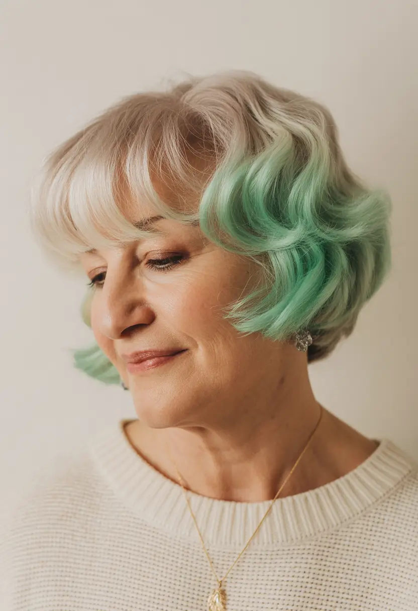 Mint-Tipped Curls 2025