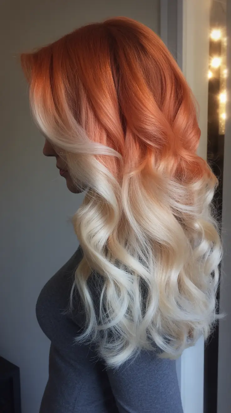 winter hair colors balayage Sunset Blonde Balayage
