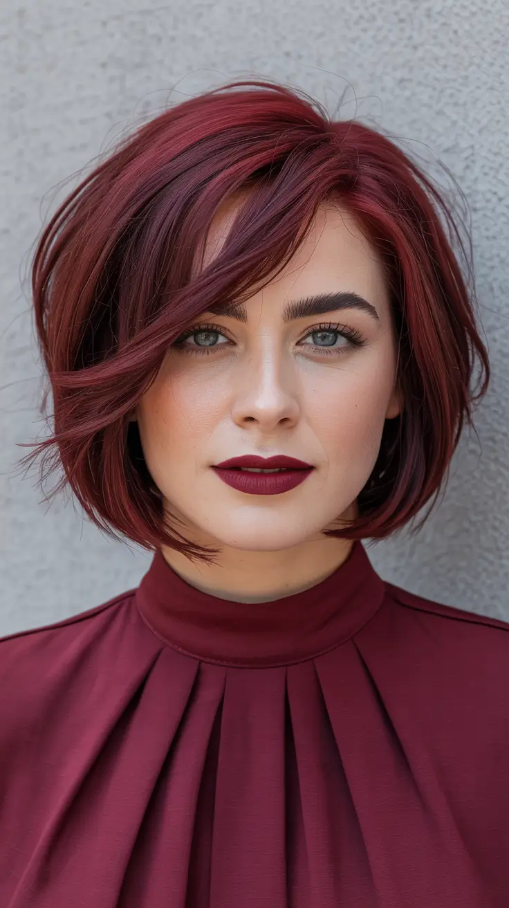 Crimson Winter Bob winter bob haircuts 2025 2026 trends styles