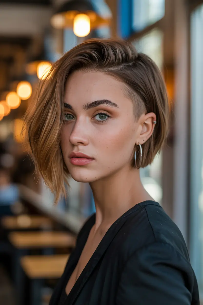 Modern Undercut Bob winter bob haircuts 2025 2026 trends styles