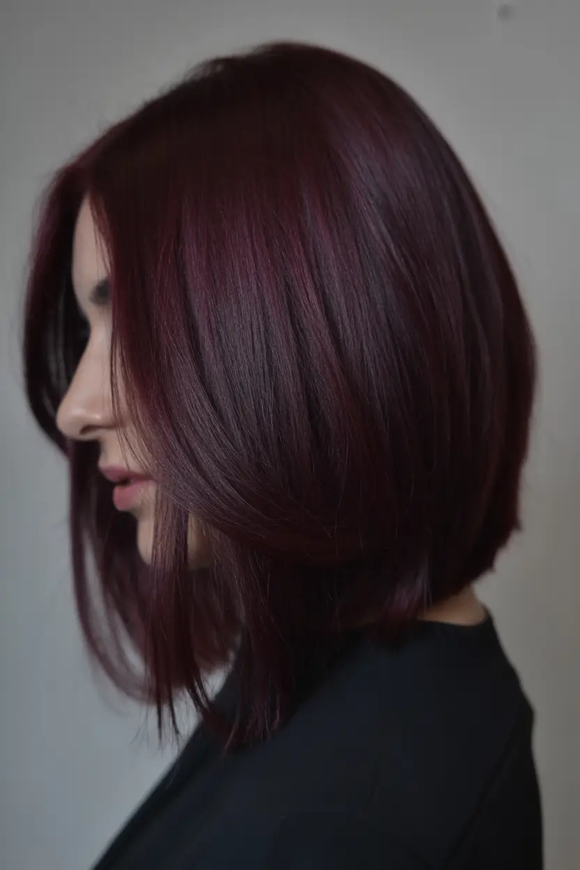 Deep Plum Classic Bob winter bob haircuts 2025 2026 trends styles