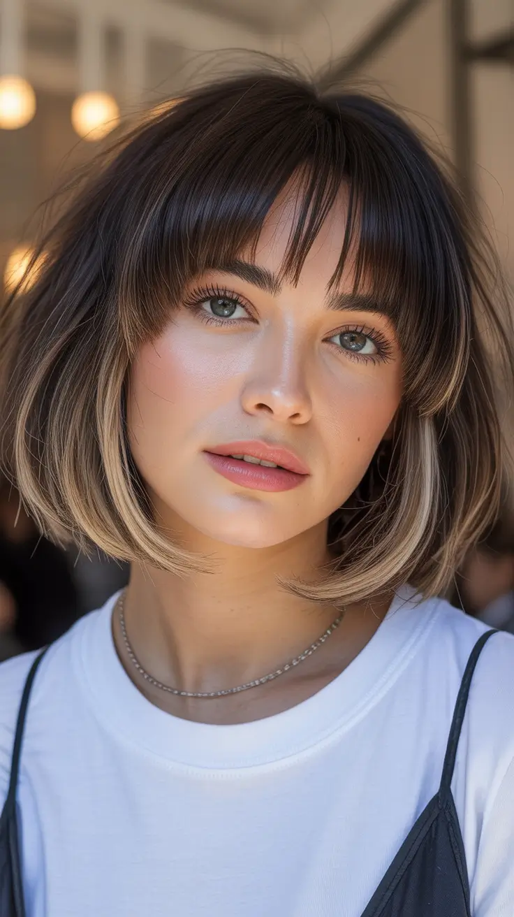 Classic Sleek Brown Bob winter bob haircuts 2025 2026 trends styles