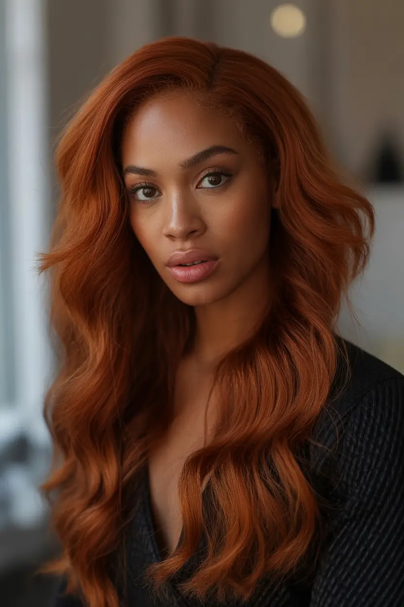 winter hair colors for black women Honey Mustard Bob with Bold Attitude
