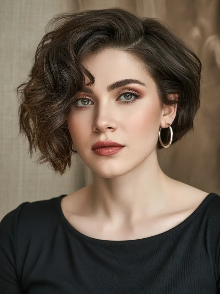 winter haircuts and colors 2025–2026 trends Asymmetric Textured Bob