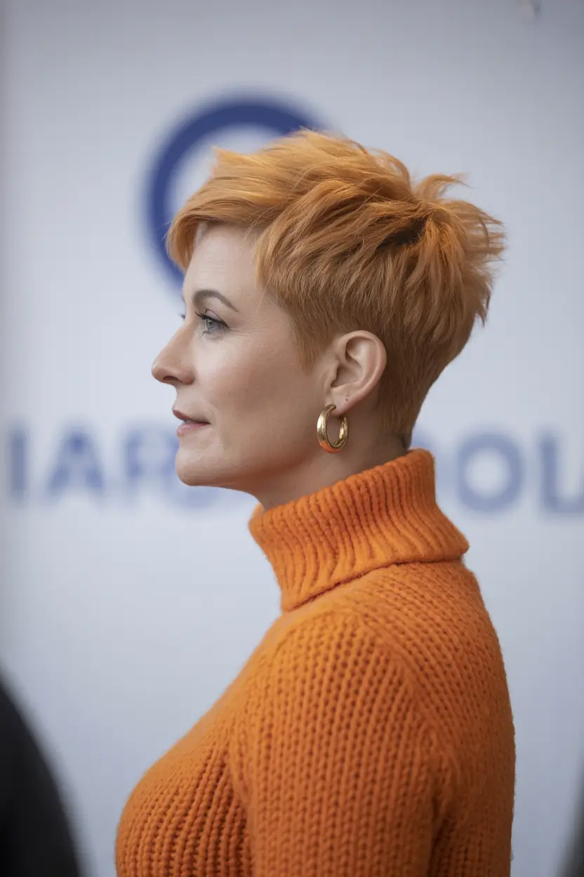 2025-hair Golden-Apricot-Pixie
