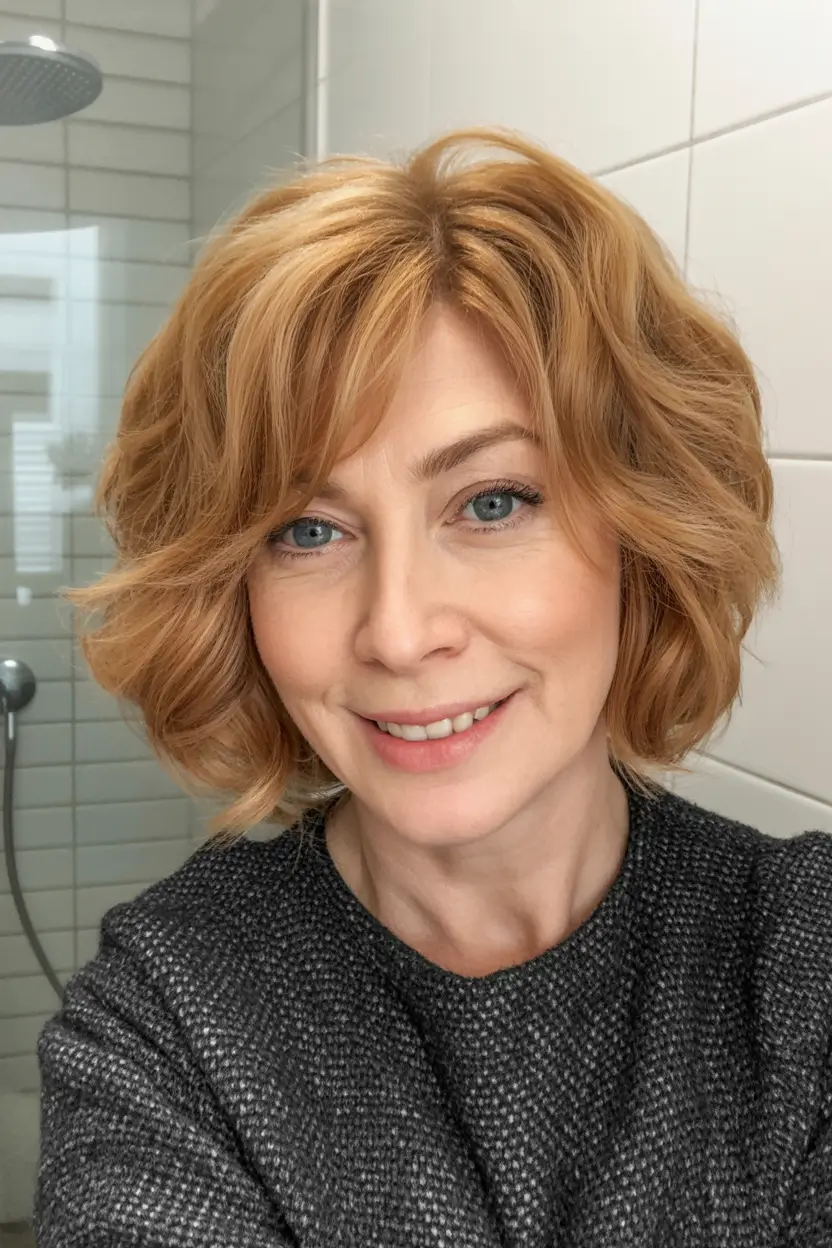 2025-hair Golden-Copper-Bob