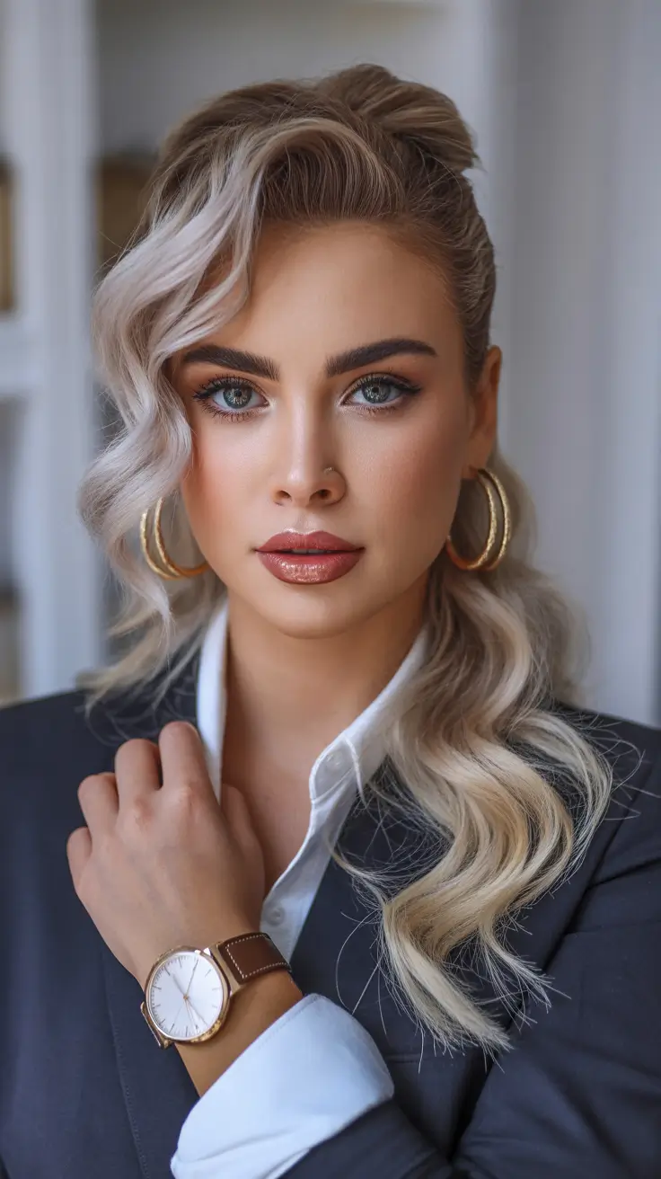 2025-hair Side-Swept-Hollywood-Waves