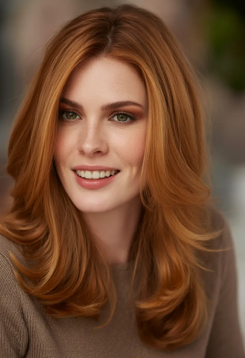 auburn hair color - Light Auburn Layers With a Polished 2026 Glow