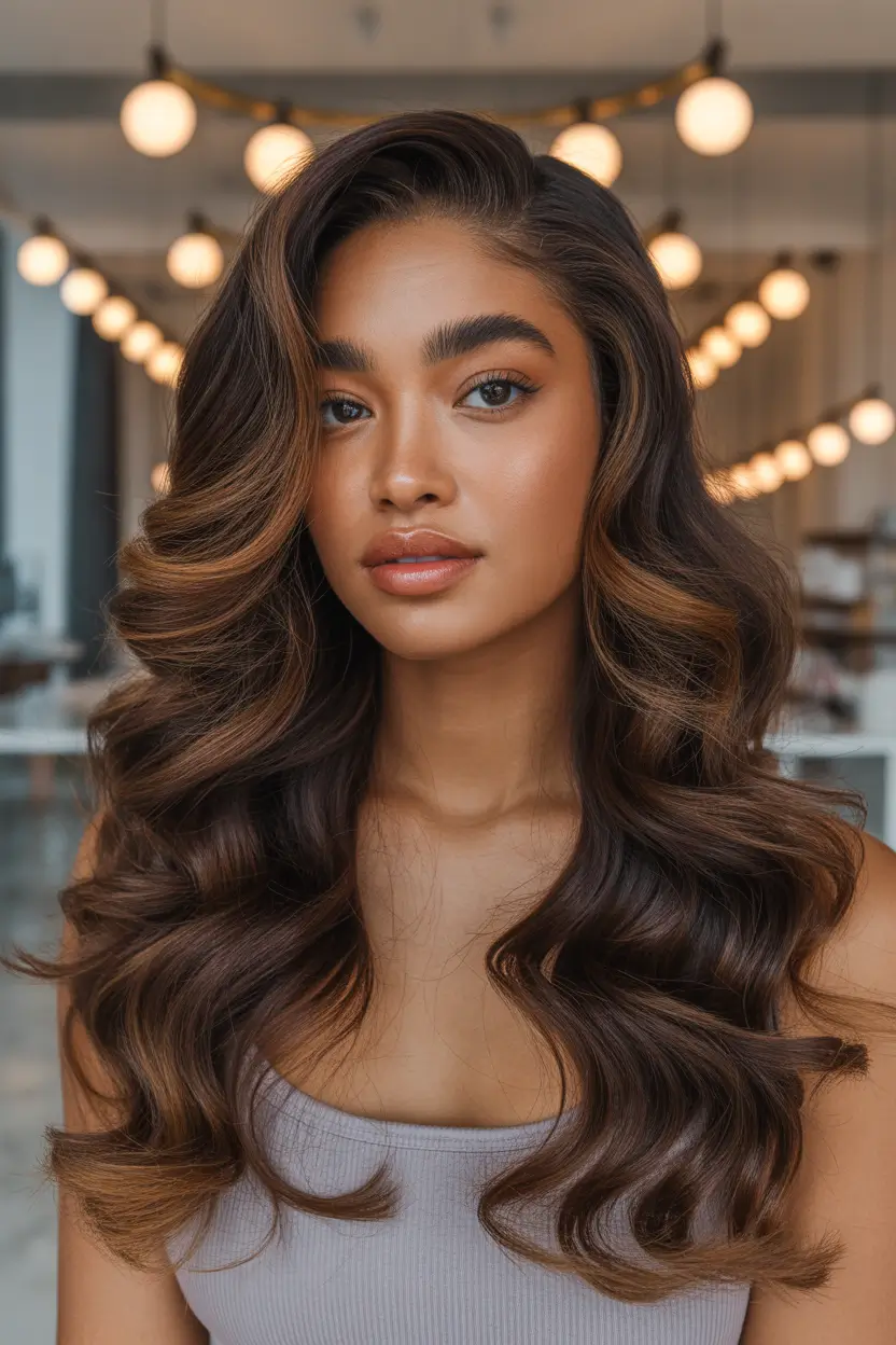 hair color for brown skin Velvety Chocolate Elegance