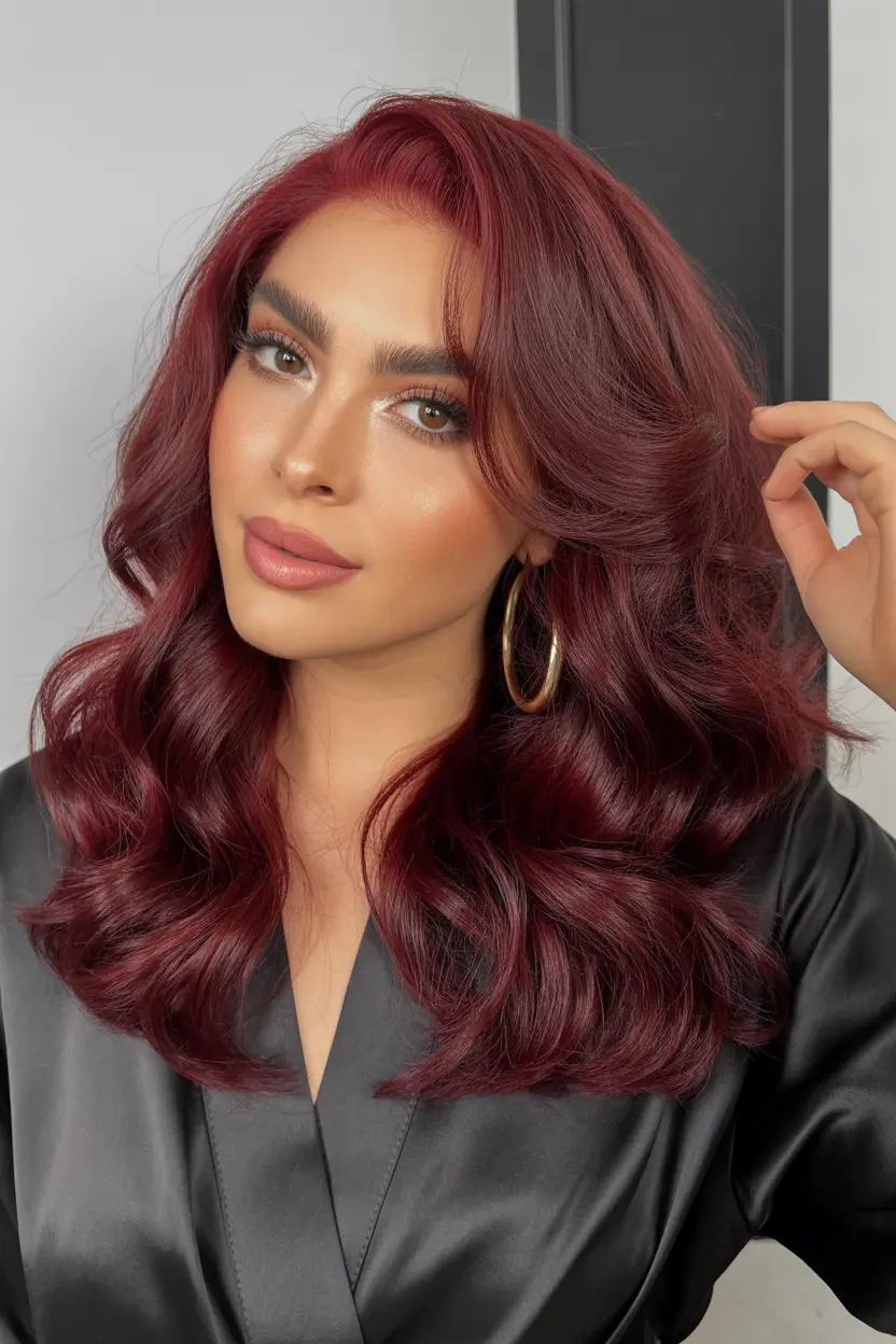 hair color for brown skin Ruby Velvet Luxe