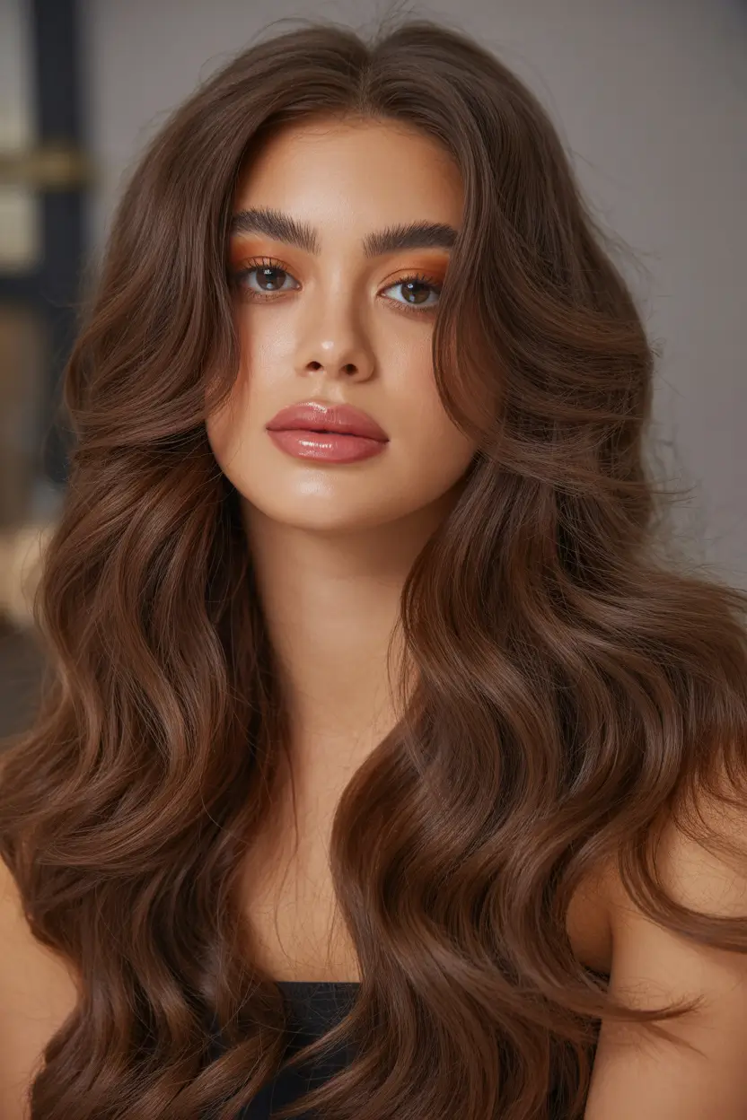 hair color for brown skin Soft Mocha Waves