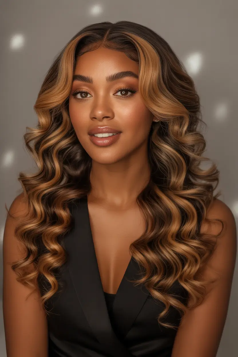 hair color for brown skin Caramel Swirl Dimension