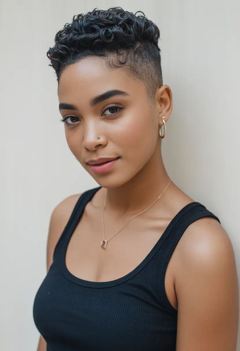 haircuts for wavy hair Defined Fade With Sculpted Top