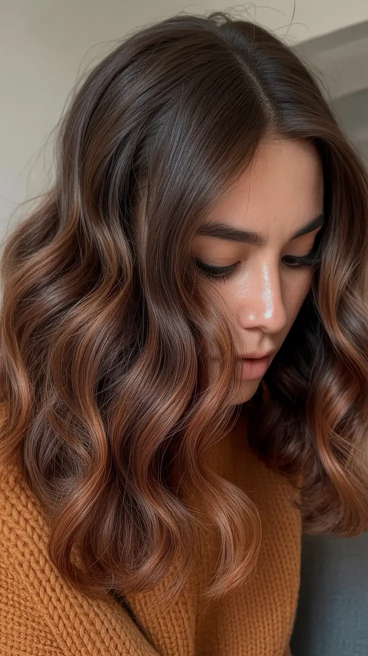 brown hair colors Soft Luxe Waves in Dimensional Brown