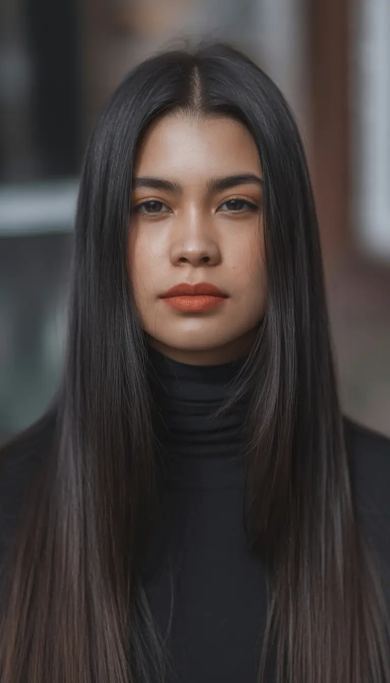 brown hair colors Cool Dark Espresso Sleek Length