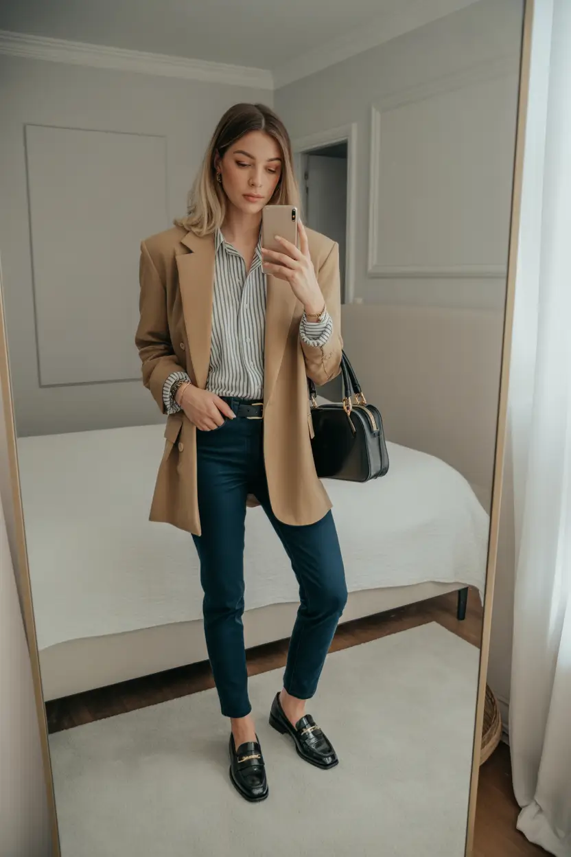 business casual outfits Classic Structure with a Modern Twist