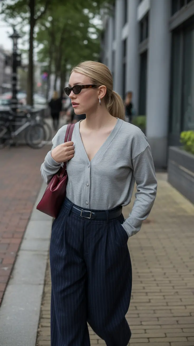 business casual outfits City Lines: The Effortless Pinstripe Edit