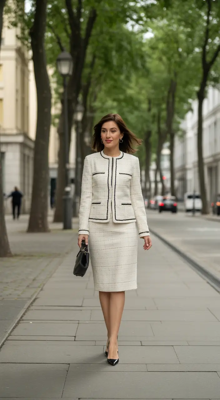 business casual outfits Timeless Elegance: The Tweed Revival