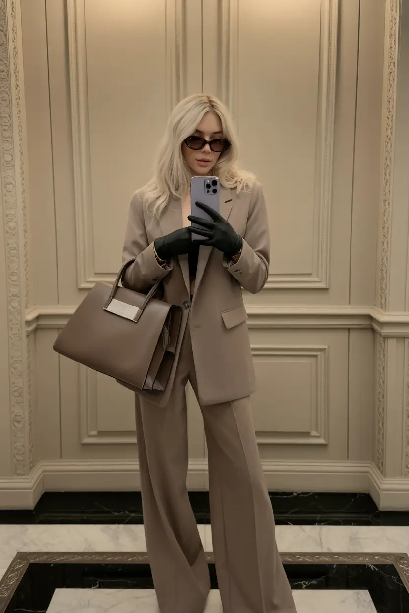 business casual outfits Refined Neutrals: Taupe Tailoring Reimagined