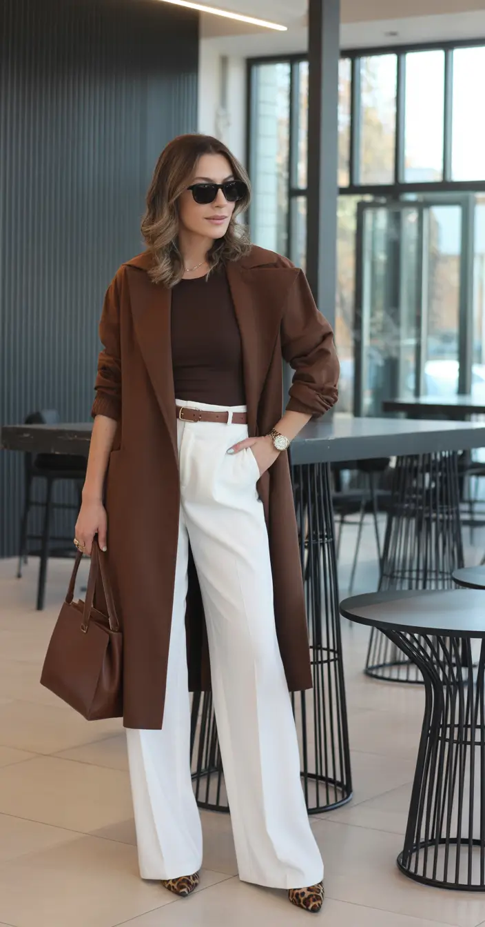 business casual outfits Warm Tones, Cool Confidence