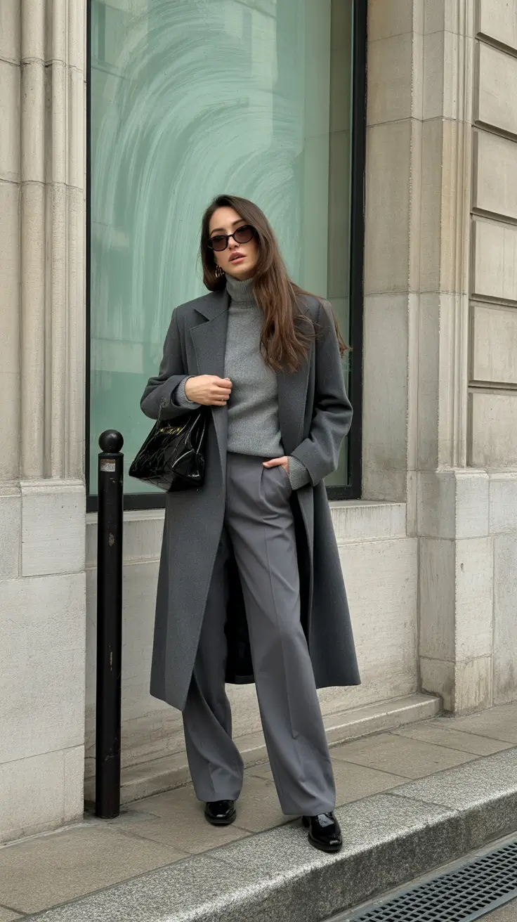 business casual outfits Monochrome Mood: Shades of Grey