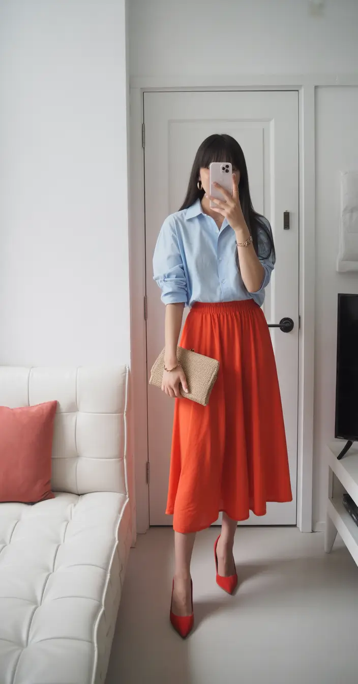 Capsule Wardrobe Outfits Playful Color Meets Classic Simplicity