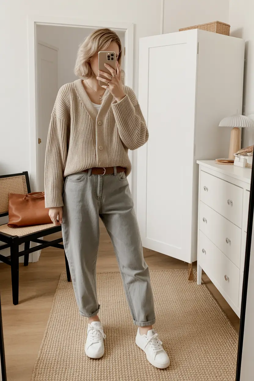 simple casual outfits Neutral Layers for Effortless Everyday Style