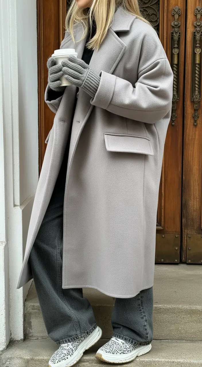 casual outfits Soft Neutral Tones for a Cozy City Morning