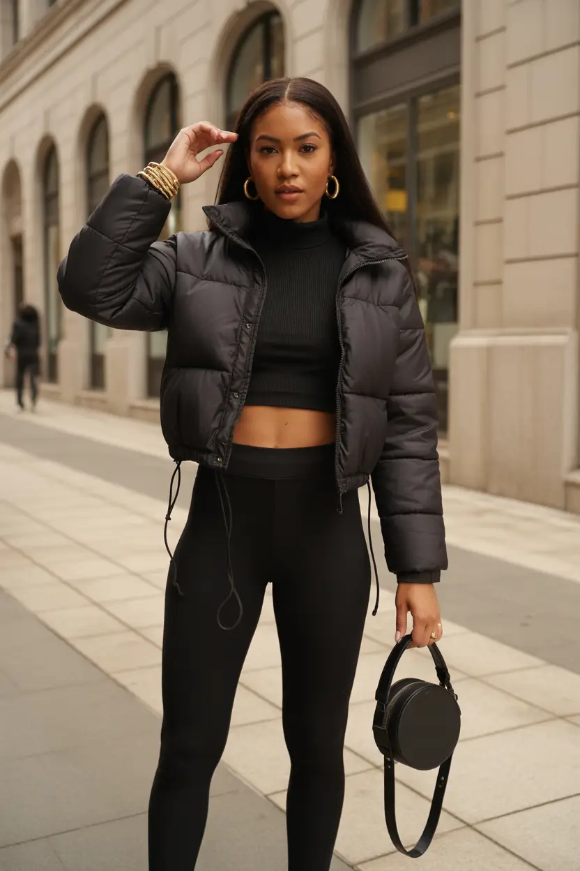 outfits for black women Urban Puff Jacket Confidence