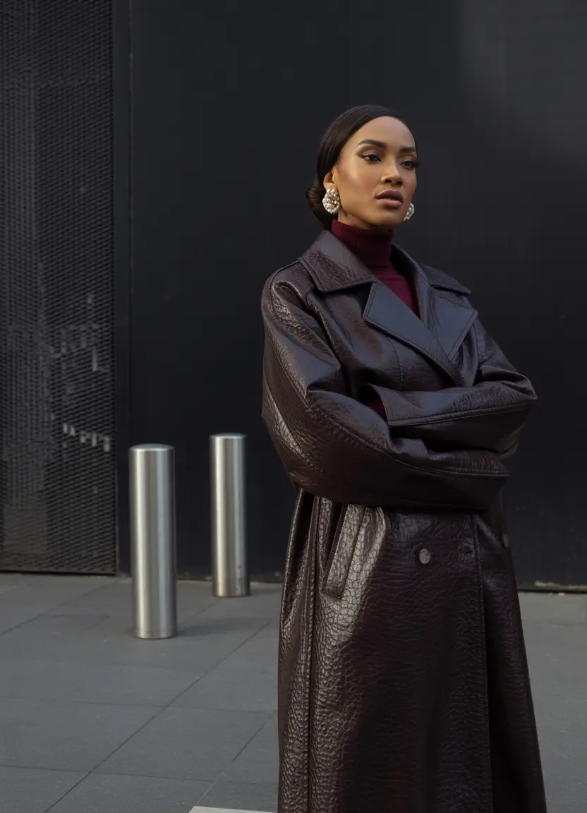 outfits for black women Warm Neutrals With Tailored Ease