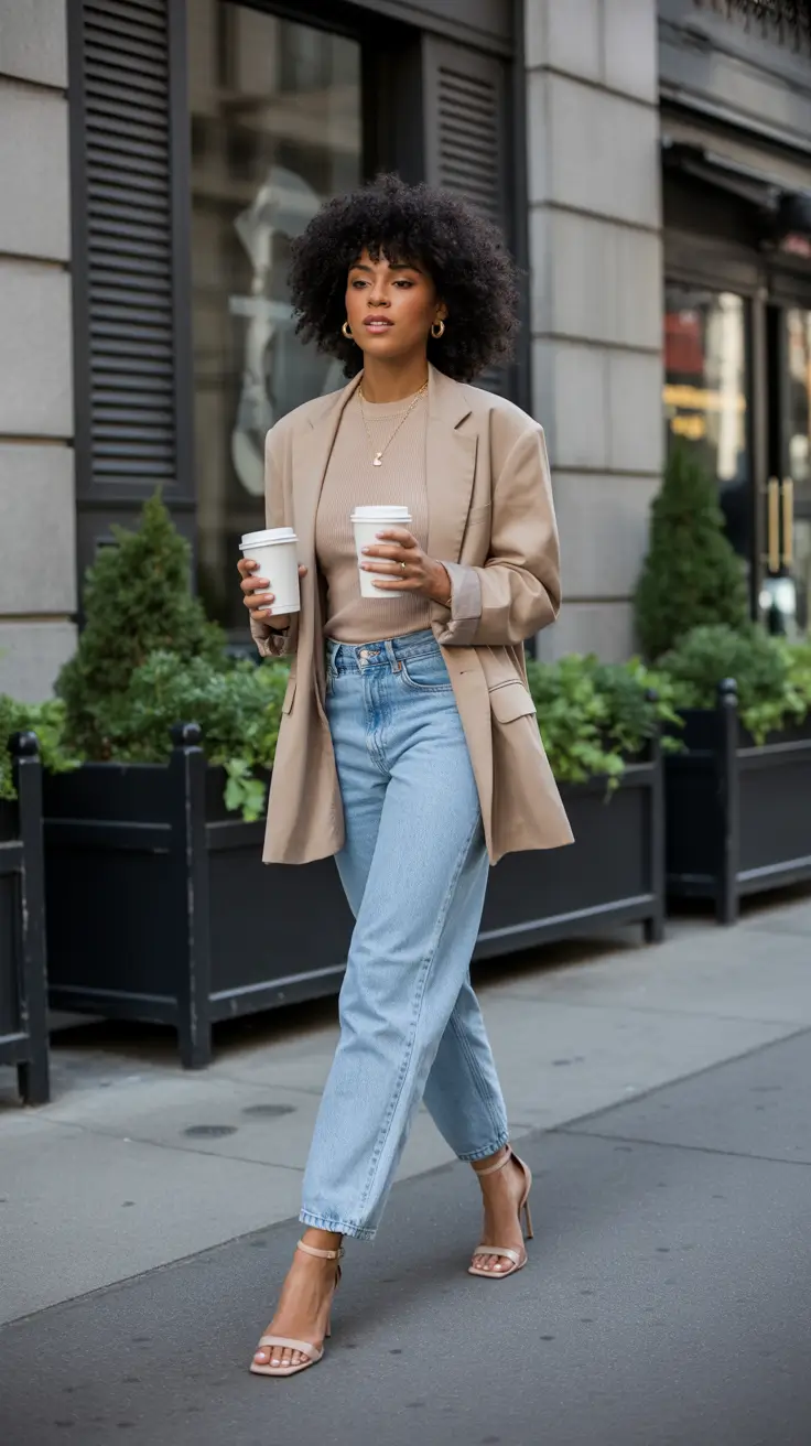 outfits for black women Street-Friendly Neutrals