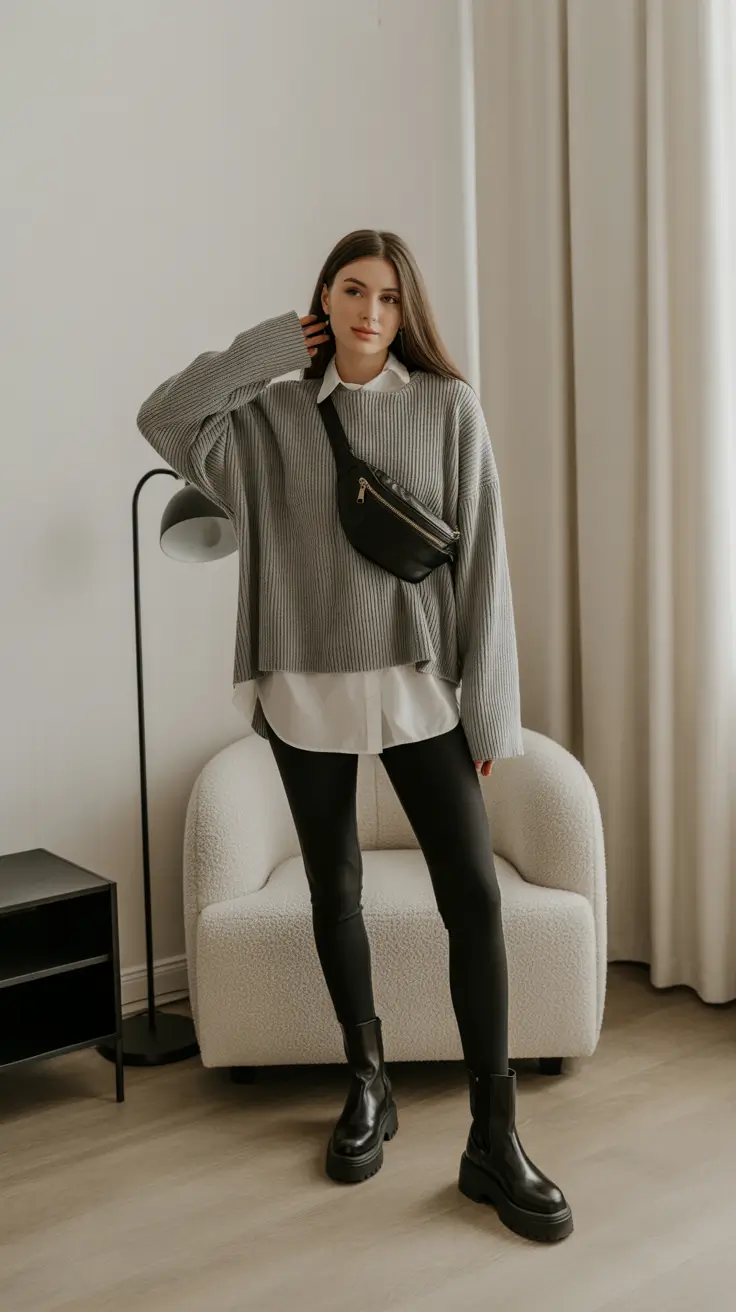 mom outfits Monochrome Street Style Ease