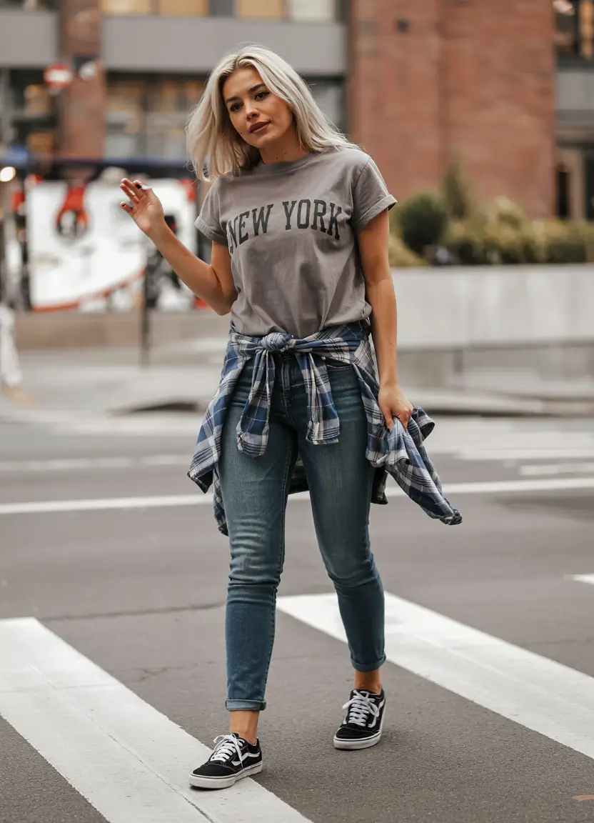 mom outfits City Cool with a 90s Twist