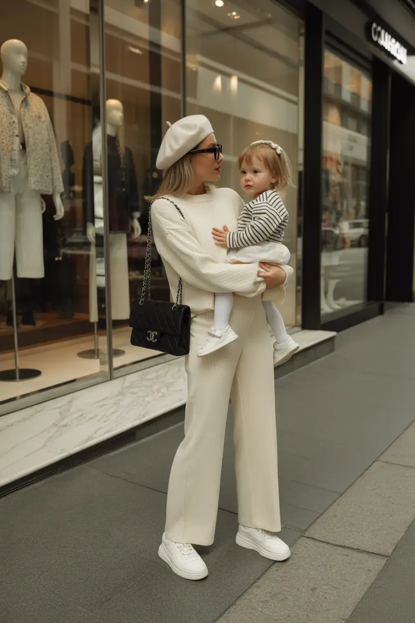 mom outfits Parisian Street Charm