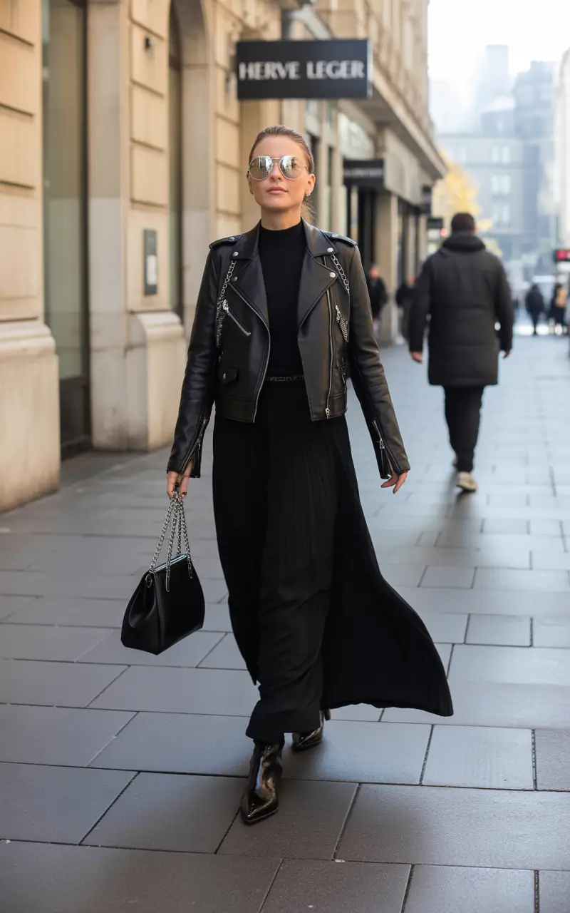 everyday outfit ideas 2026 - All-Black Power with a Sleek Edge
