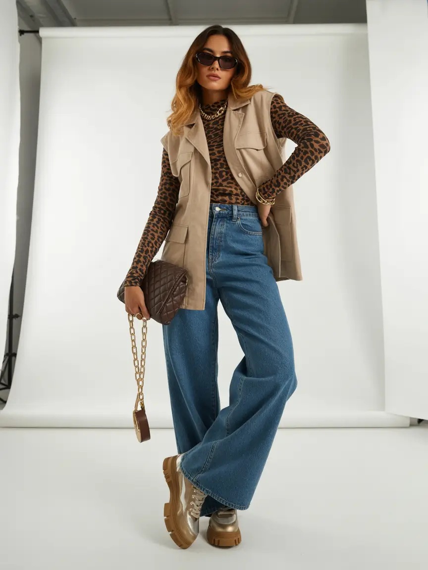 everyday outfit ideas 2026 - Animal Prints with Modern Denim