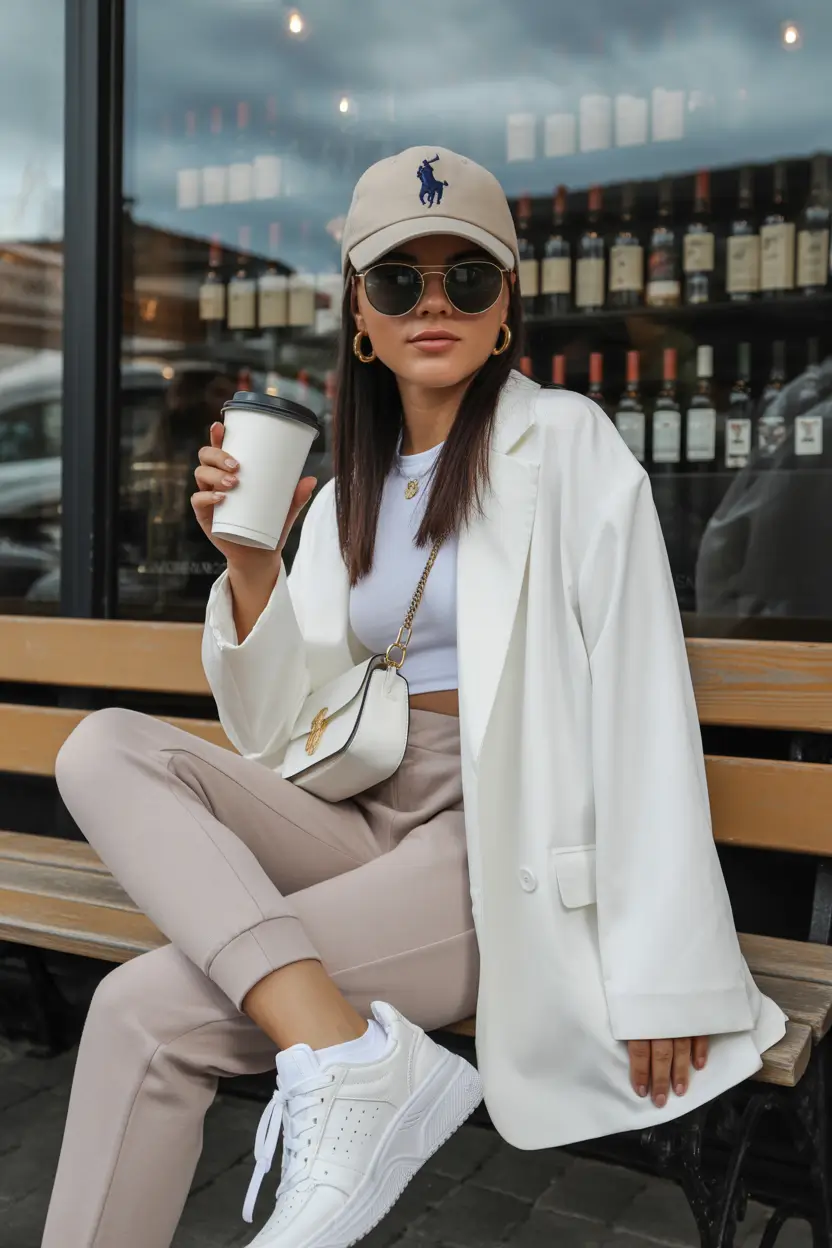 everyday outfit ideas 2026 - Clean Neutrals with Athletic Accents