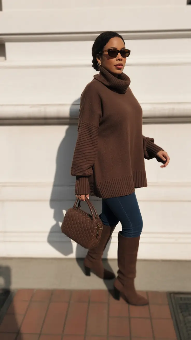 everyday outfit ideas 2026 - Chocolate Monochrome for Everyday Elegance