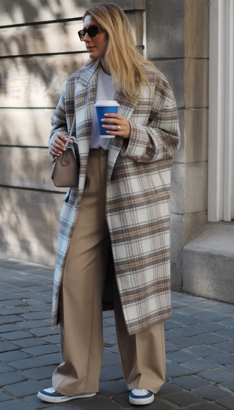 everyday outfit ideas 2026 - Cool Tones in a Winter-Ready Layered Look