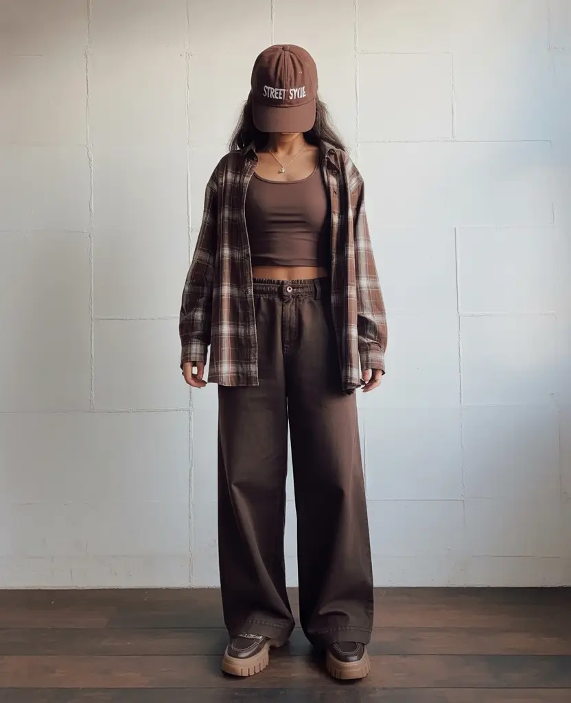 everyday outfit ideas 2026 - Earthy Street-Style in Relaxed Browns