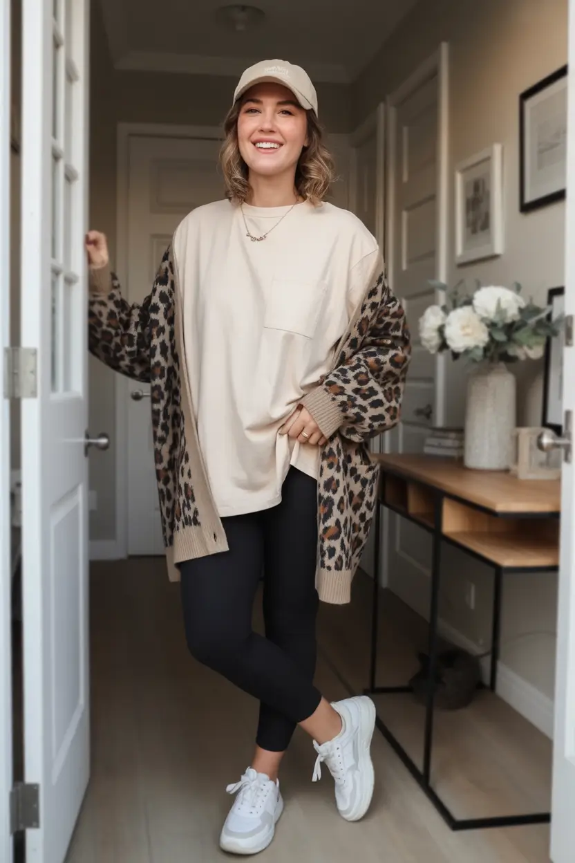 everyday outfit ideas 2026 - Everyday Soft Neutrals with a Cozy Print