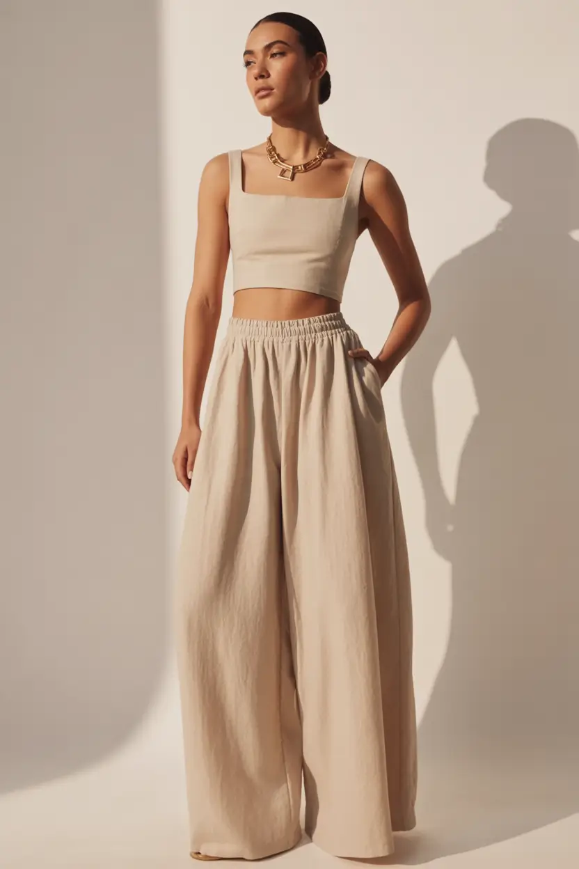 every day outfits Warm Minimalism in Full-Length Linen