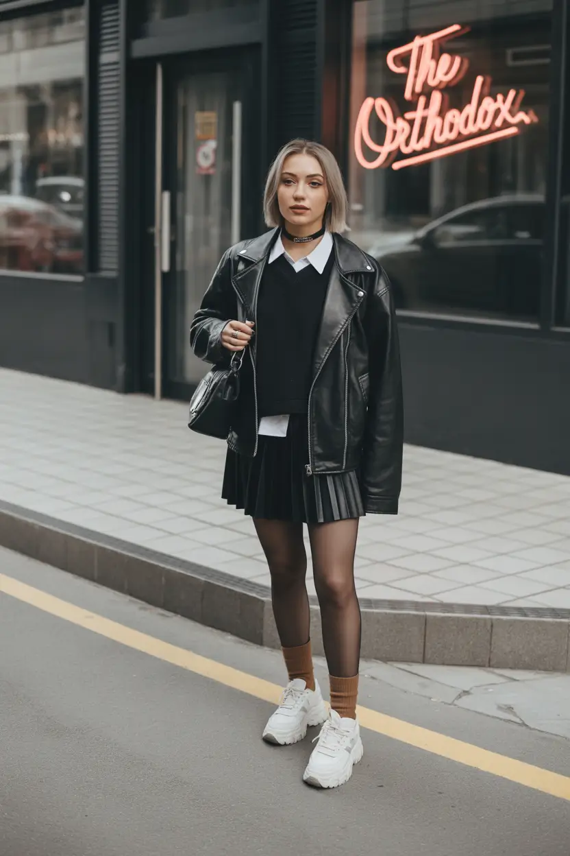 everyday outfit ideas 2026 - Edgy Pleats for Everyday Confidence