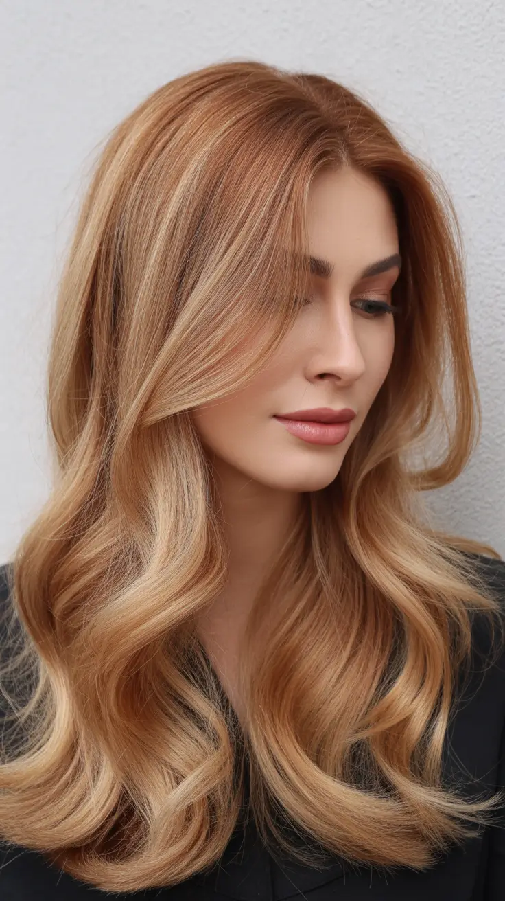 honey blonde hair color Golden Apricot Honey Flow