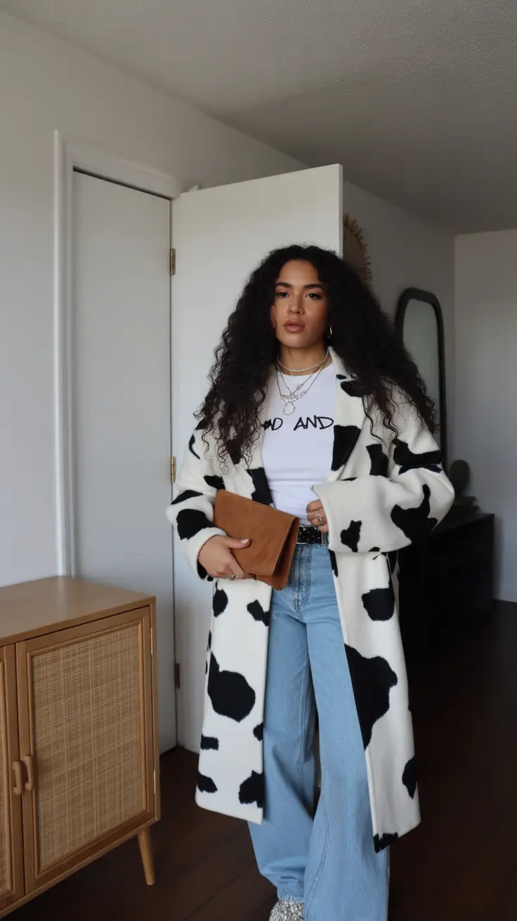 trendy outfits Urban Cow Print Cool