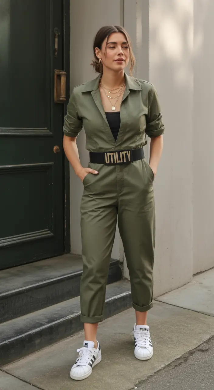 trendy outfits Utility Done Chic
